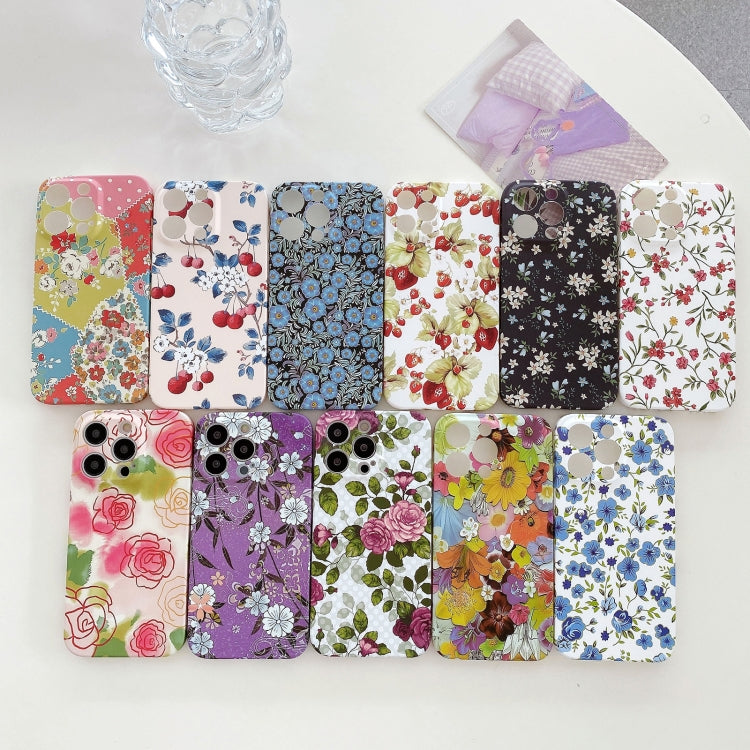Water Sticker Flower Pattern PC Phone Case, For iPhone 13, For iPhone 13 mini