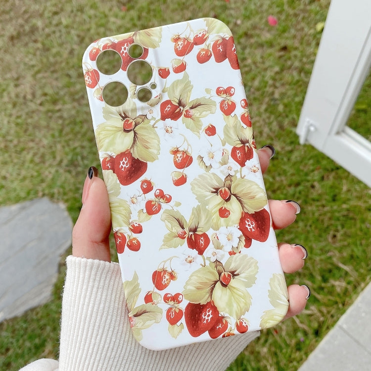 Water Sticker Flower Pattern PC Phone Case, For iPhone 12 Pro Max, For iPhone 12 Pro