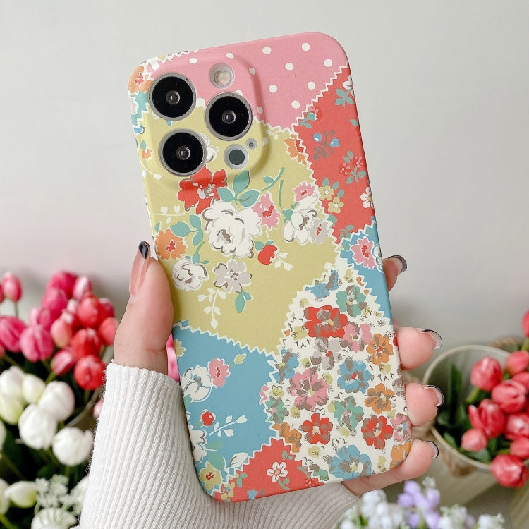 Water Sticker Flower Pattern PC Phone Case, For iPhone 12, For iPhone 12 mini