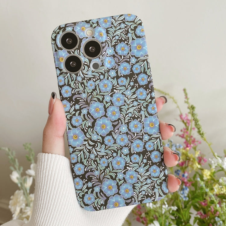 Water Sticker Flower Pattern PC Phone Case, For iPhone 12, For iPhone 12 mini