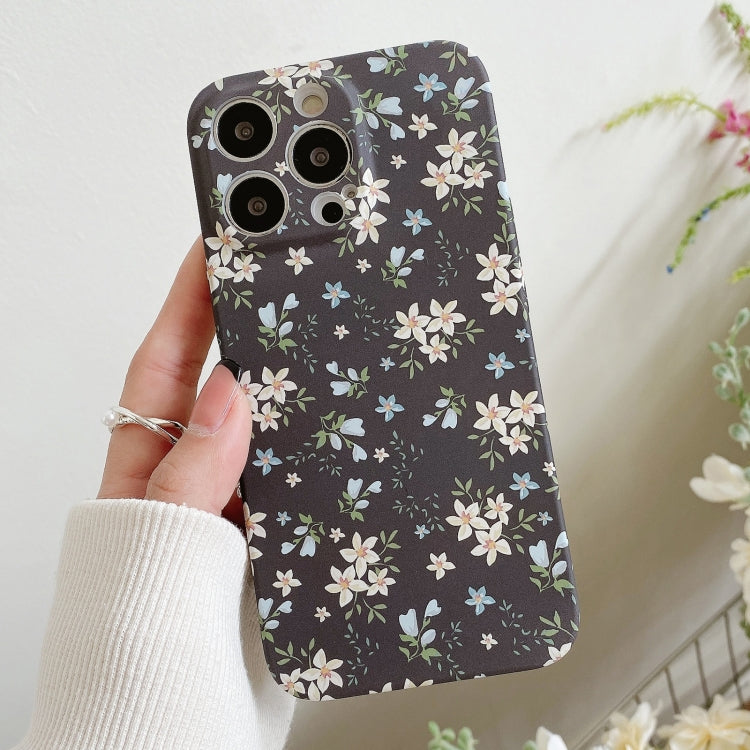 Water Sticker Flower Pattern PC Phone Case, For iPhone 11 Pro Max, For iPhone 11 Pro