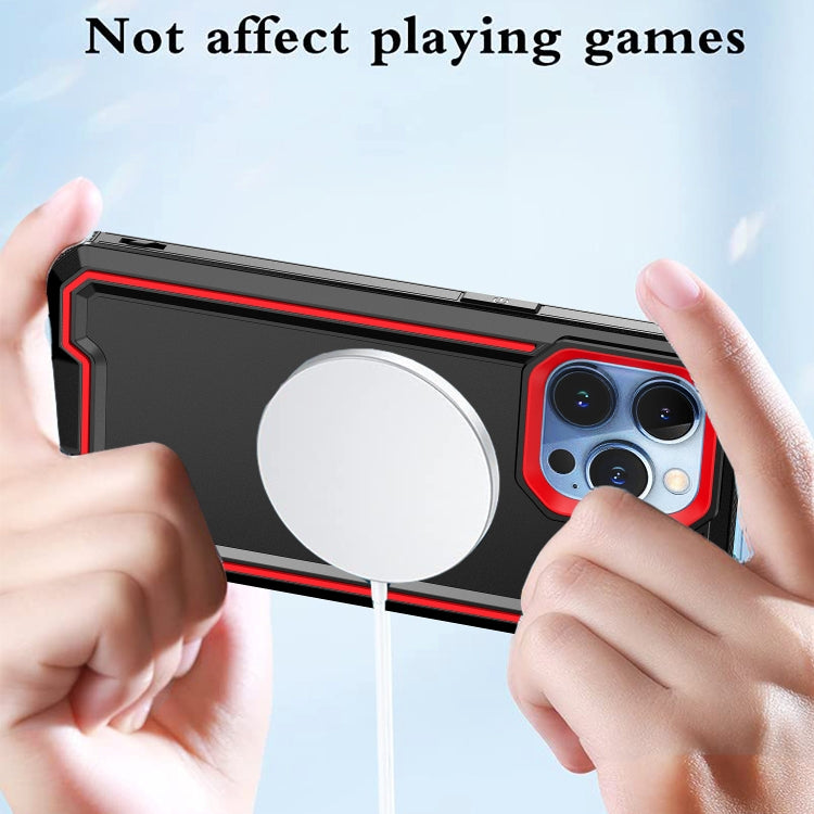 Armour Two-color MagSafe Magnetic TPU + PC Phone Case