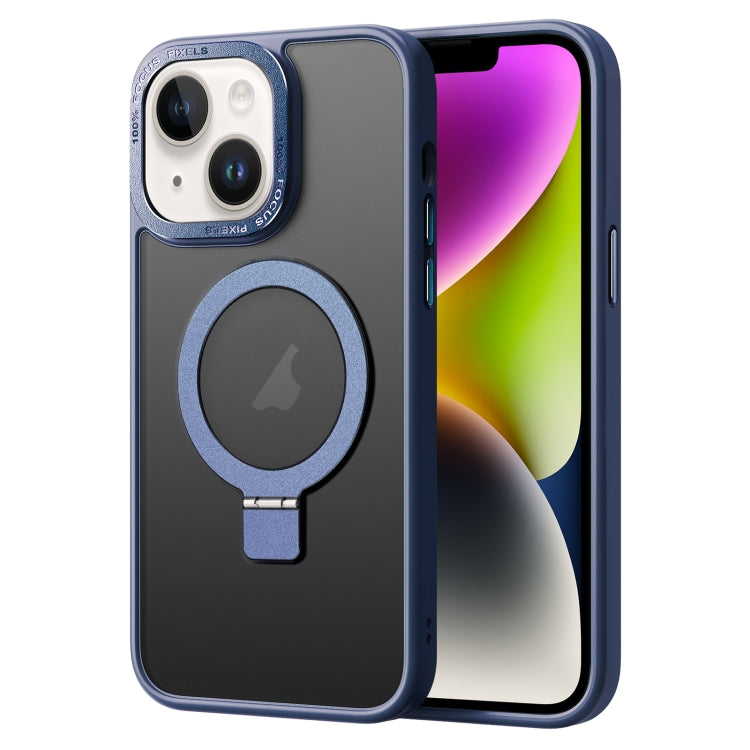Skin Feel MagSafe Magnetic Holder Phone Case, For iPhone 14 Pro Max, For iPhone 14 Pro, For iPhone 14, For iPhone 14 Plus