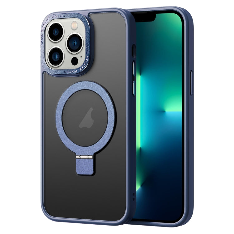 Skin Feel MagSafe Magnetic Holder Phone Case, For iPhone 13 Pro Max, For iPhone 13 Pro, For iPhone 13, For iPhone 12 Pro Max