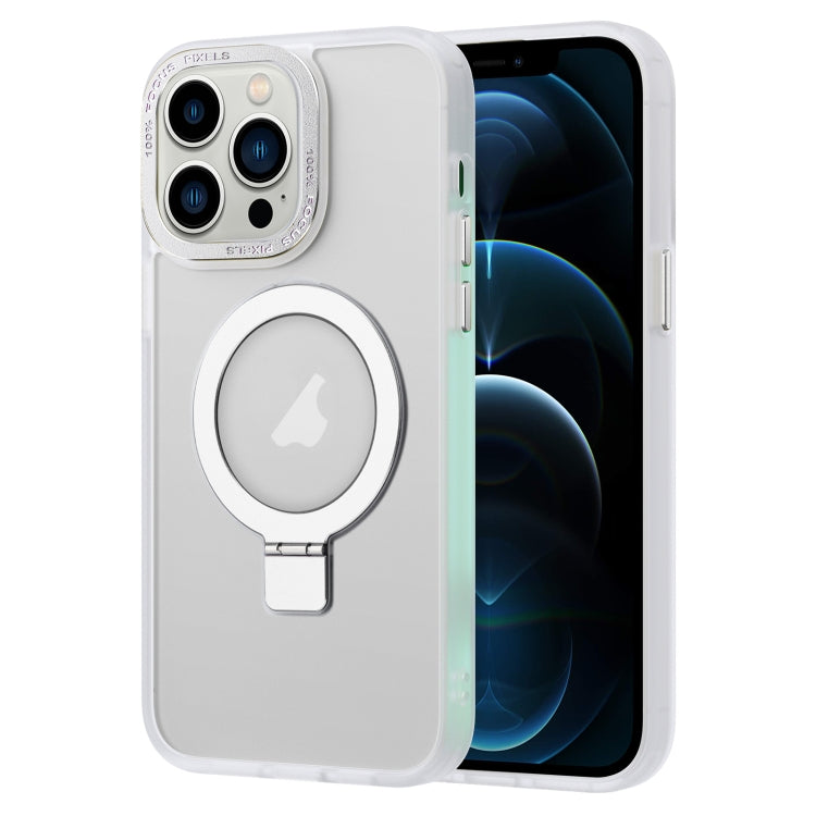 Skin Feel MagSafe Magnetic Holder Phone Case, For iPhone 13 Pro Max, For iPhone 13 Pro, For iPhone 13, For iPhone 12 Pro Max