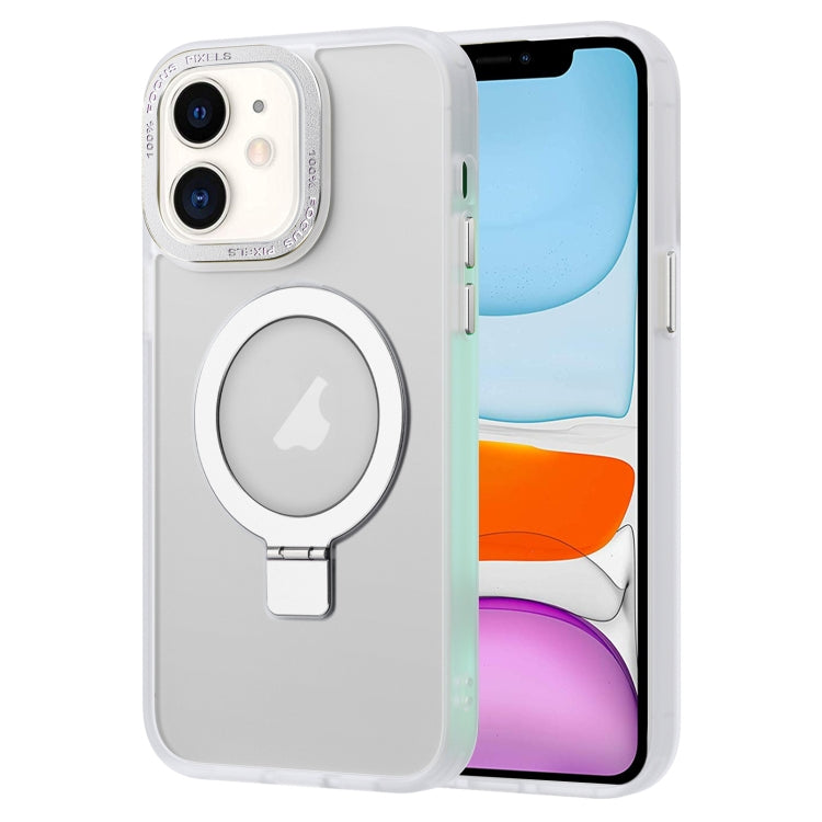 Skin Feel MagSafe Magnetic Holder Phone Case, For iPhone 12 Pro, For iPhone 12, For iPhone 11 Pro Max, For iPhone 11