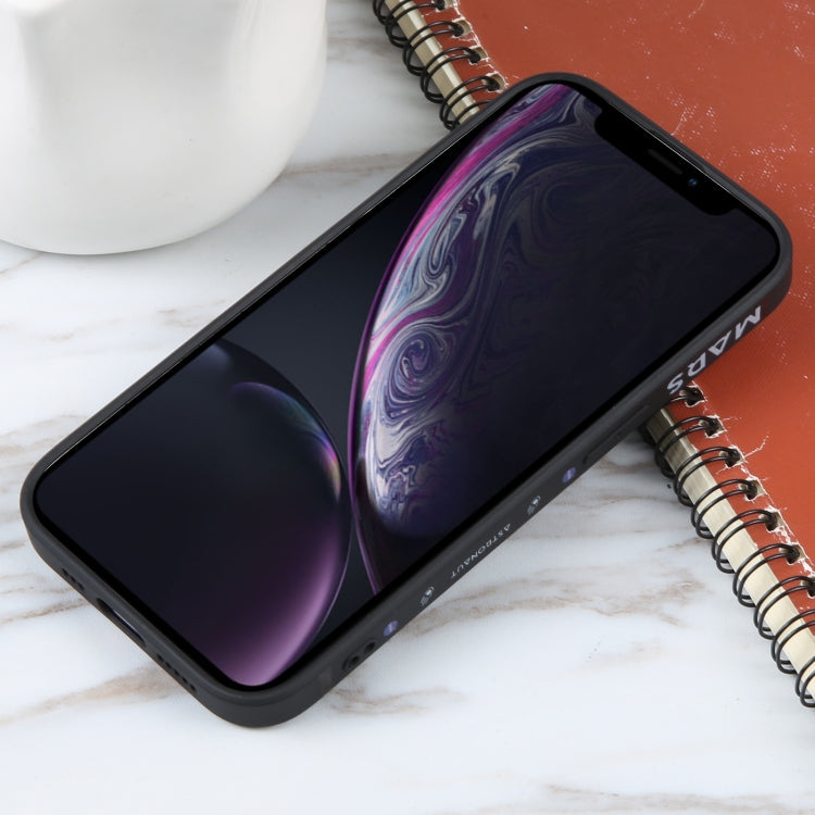 Astronaut Pattern Silicone Straight Edge Phone Case, For iPhone XR, For iPhone SE 2022 / 2020 / 7 / 8, For iPhone 7 Plus / 8 Plus