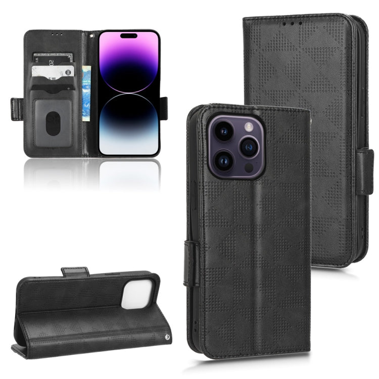 Symmetrical Triangle Leather Phone Case, For iPhone 14 Pro Max, For iPhone 14 Pro, For iPhone 14, For iPhone 14 Plus