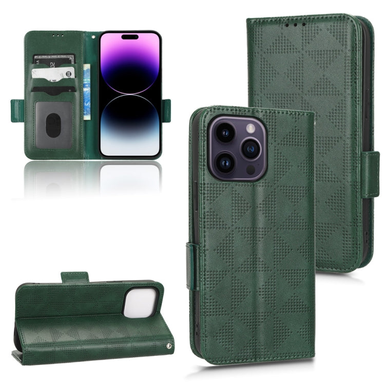 Symmetrical Triangle Leather Phone Case, For iPhone 14 Pro Max, For iPhone 14 Pro, For iPhone 14, For iPhone 14 Plus