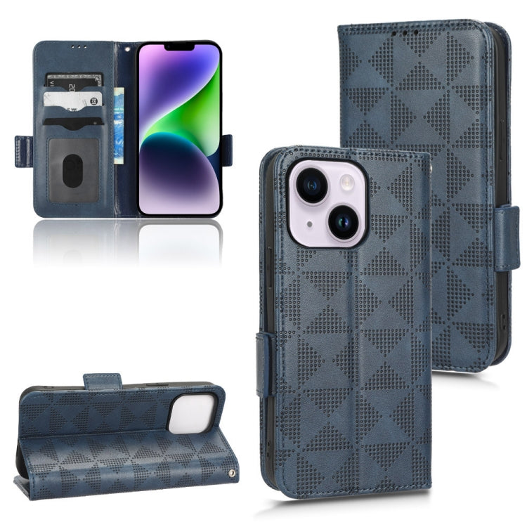 Symmetrical Triangle Leather Phone Case, For iPhone 14 Pro Max, For iPhone 14 Pro, For iPhone 14, For iPhone 14 Plus
