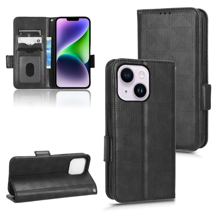Symmetrical Triangle Leather Phone Case, For iPhone 14 Pro Max, For iPhone 14 Pro, For iPhone 14, For iPhone 14 Plus
