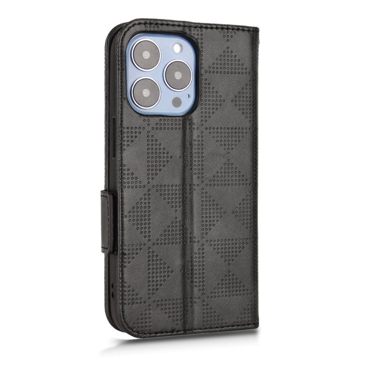 Symmetrical Triangle Leather Phone Case, For iPhone 13 Pro Max, For iPhone 13 Pro, For iPhone 13, For iPhone 13 mini