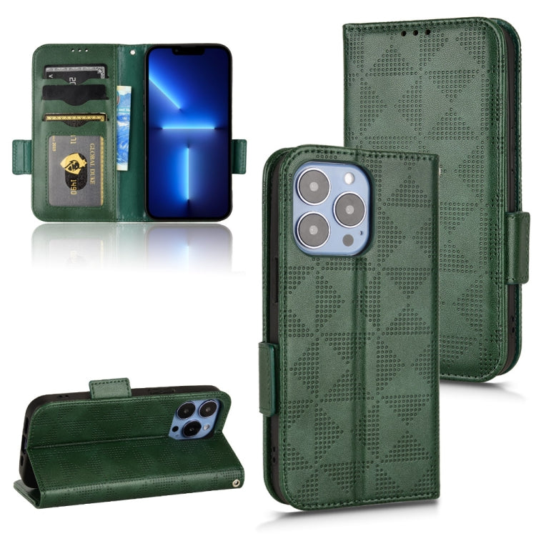 Symmetrical Triangle Leather Phone Case, For iPhone 13 Pro Max, For iPhone 13 Pro, For iPhone 13, For iPhone 13 mini