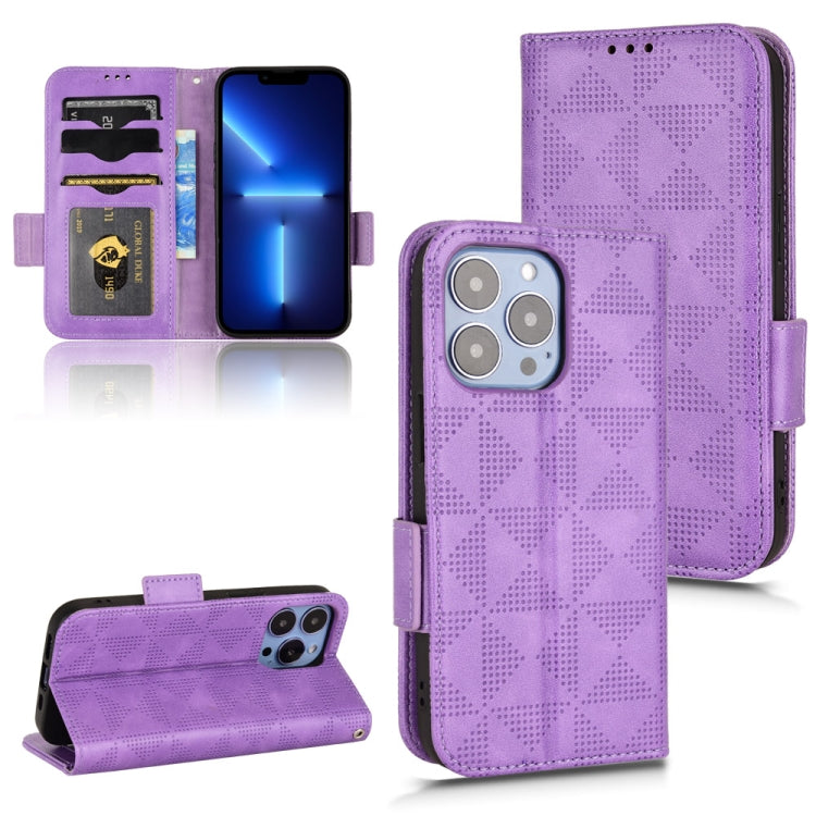 Symmetrical Triangle Leather Phone Case, For iPhone 13 Pro Max, For iPhone 13 Pro, For iPhone 13, For iPhone 13 mini