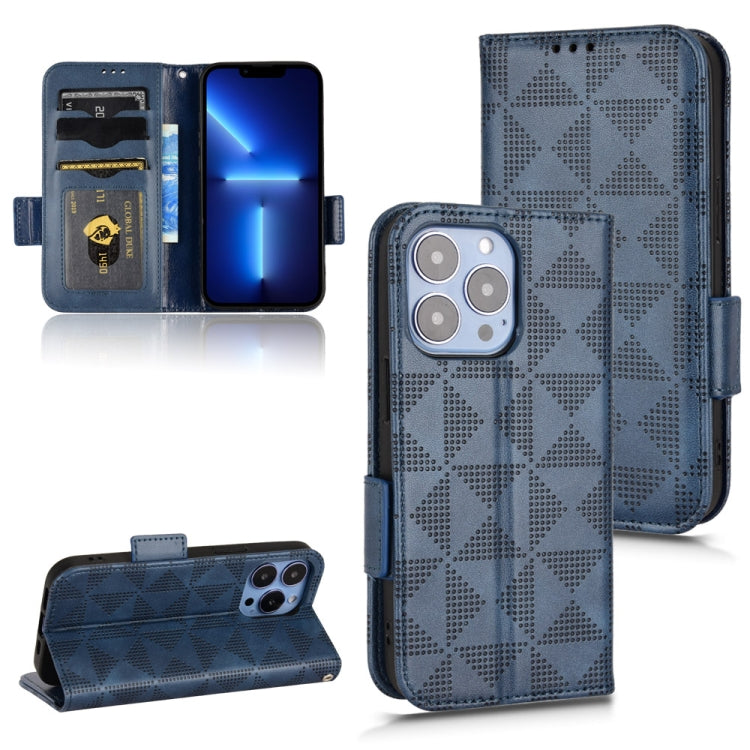 Symmetrical Triangle Leather Phone Case, For iPhone 13 Pro Max, For iPhone 13 Pro, For iPhone 13, For iPhone 13 mini