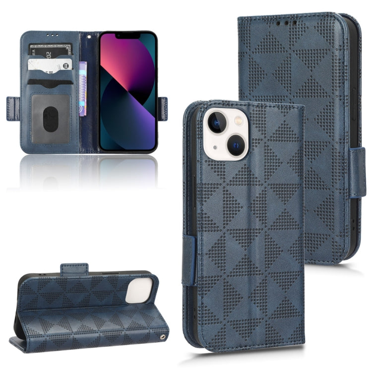 Symmetrical Triangle Leather Phone Case, For iPhone 13 Pro Max, For iPhone 13 Pro, For iPhone 13, For iPhone 13 mini