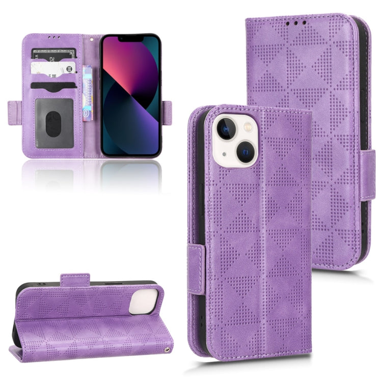Symmetrical Triangle Leather Phone Case, For iPhone 13 Pro Max, For iPhone 13 Pro, For iPhone 13, For iPhone 13 mini