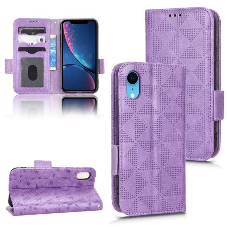 Symmetrical Triangle Leather Phone Case, For iPhone XR, For iPhone 8 Plus / 7 Plus, For iPhone SE 2022 / SE 2020 / 8 / 7
