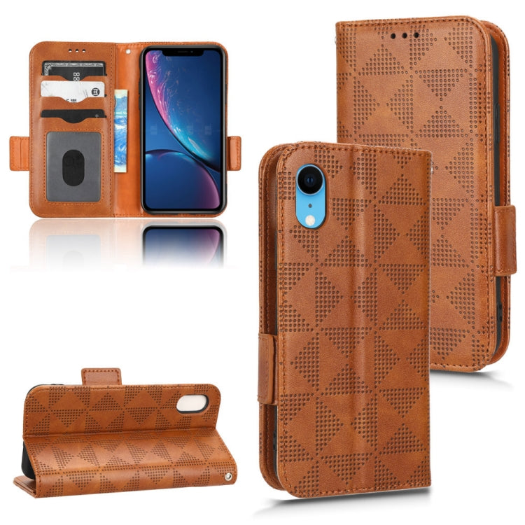 Symmetrical Triangle Leather Phone Case, For iPhone XR, For iPhone 8 Plus / 7 Plus, For iPhone SE 2022 / SE 2020 / 8 / 7