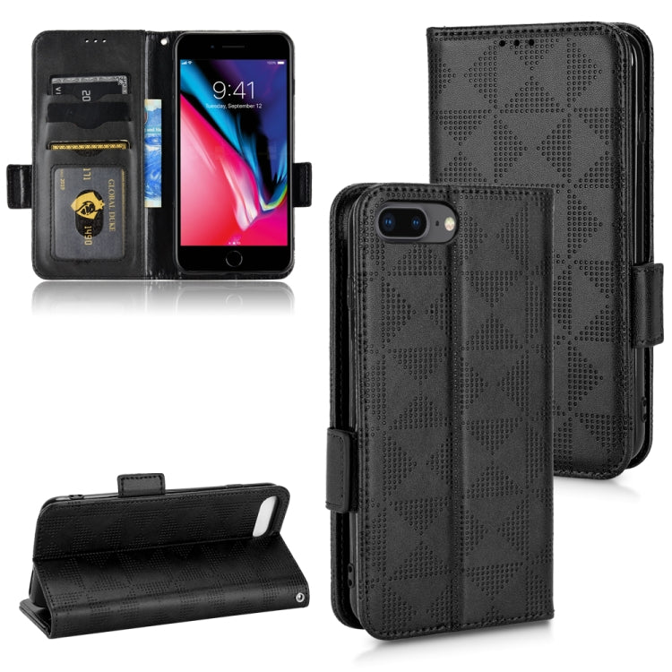 Symmetrical Triangle Leather Phone Case, For iPhone XR, For iPhone 8 Plus / 7 Plus, For iPhone SE 2022 / SE 2020 / 8 / 7