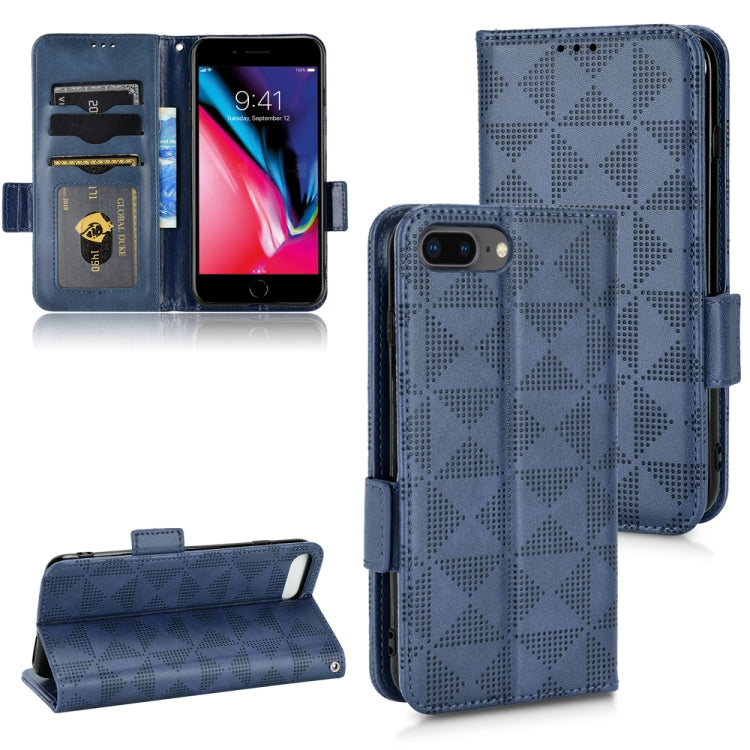 Symmetrical Triangle Leather Phone Case, For iPhone XR, For iPhone 8 Plus / 7 Plus, For iPhone SE 2022 / SE 2020 / 8 / 7