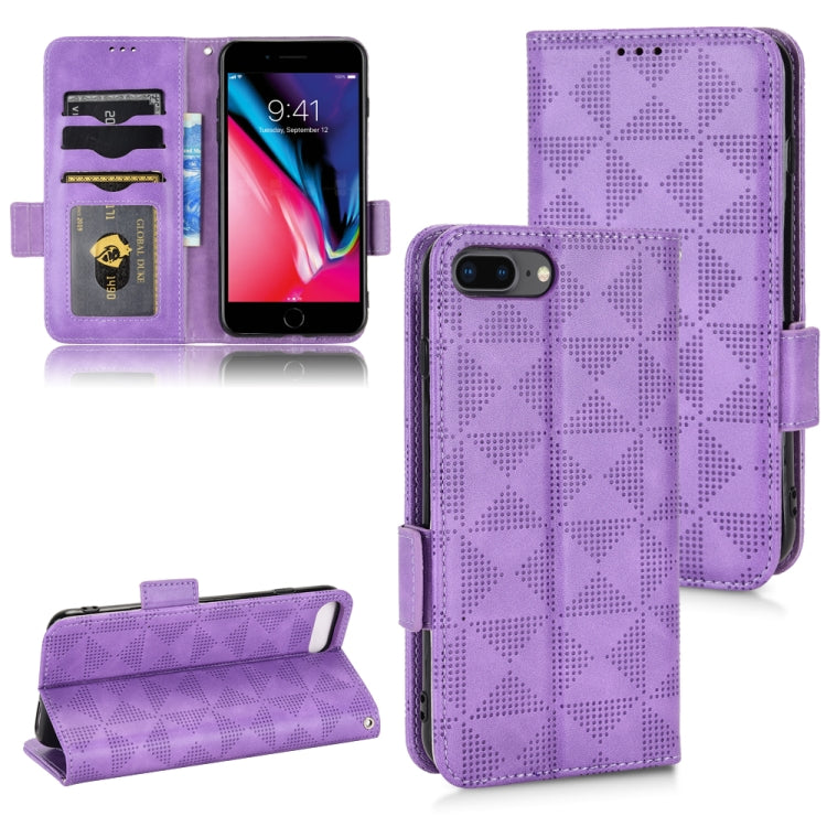 Symmetrical Triangle Leather Phone Case, For iPhone XR, For iPhone 8 Plus / 7 Plus, For iPhone SE 2022 / SE 2020 / 8 / 7