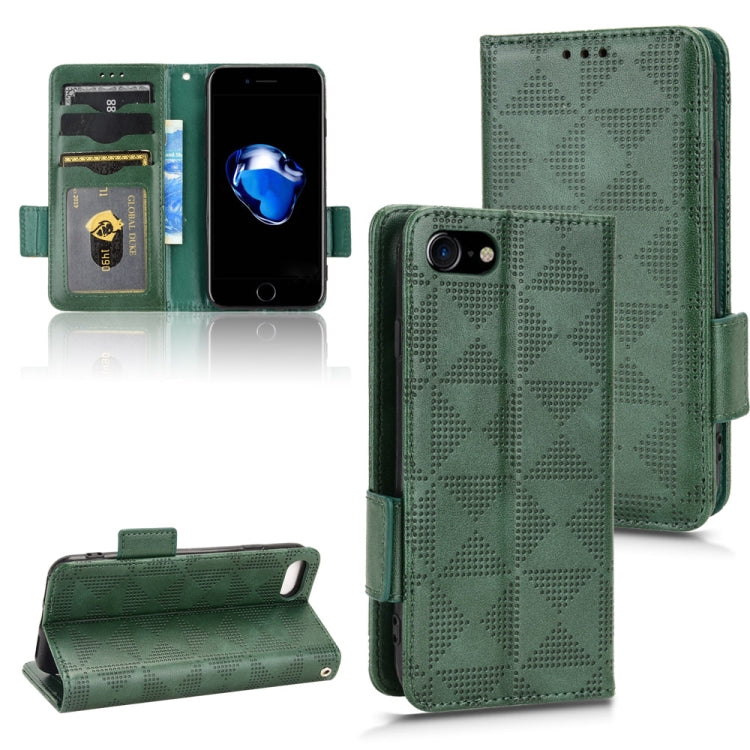 Symmetrical Triangle Leather Phone Case, For iPhone XR, For iPhone 8 Plus / 7 Plus, For iPhone SE 2022 / SE 2020 / 8 / 7
