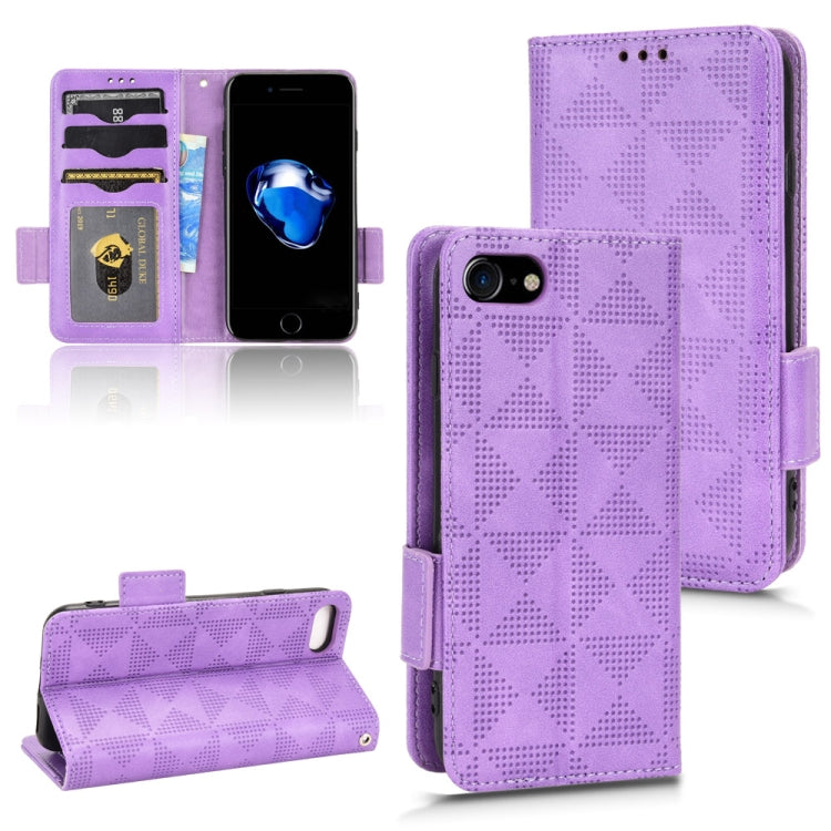 Symmetrical Triangle Leather Phone Case, For iPhone XR, For iPhone 8 Plus / 7 Plus, For iPhone SE 2022 / SE 2020 / 8 / 7