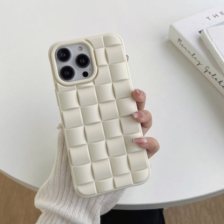 3D Cube Weave Texture Skin Feel Phone Case, For iPhone 14 Pro Max