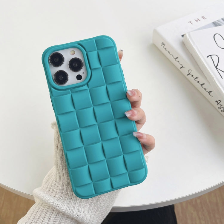 3D Cube Weave Texture Skin Feel Phone Case, For iPhone 14 Pro Max