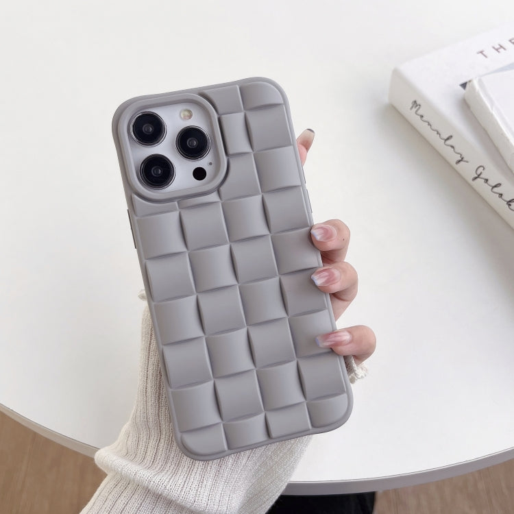 3D Cube Weave Texture Skin Feel Phone Case, For iPhone 14 Pro