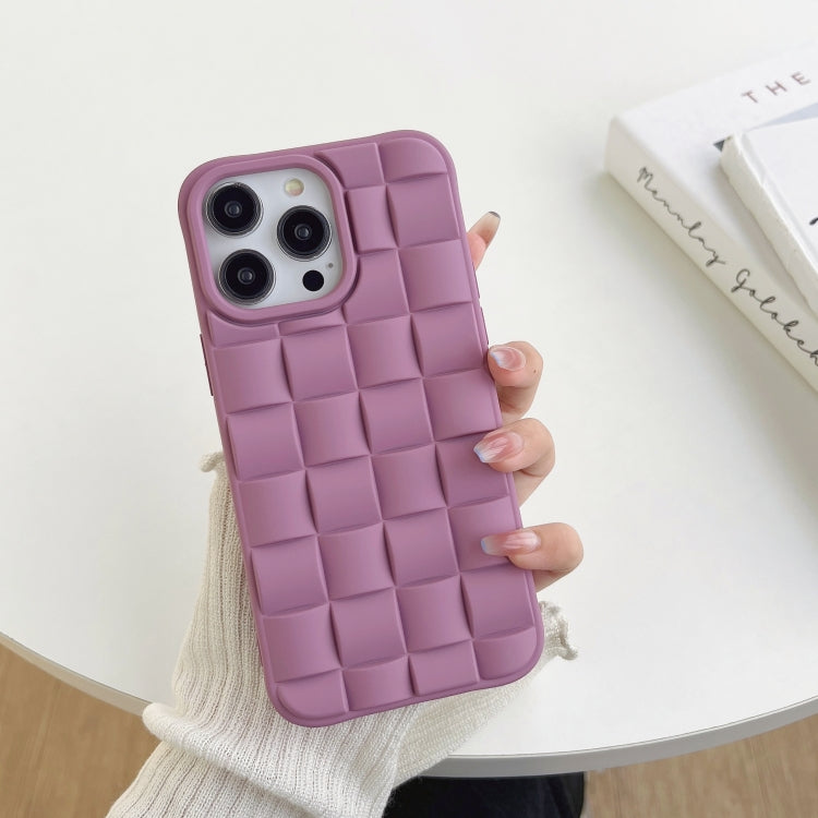 3D Cube Weave Texture Skin Feel Phone Case, For iPhone 13 Pro Max