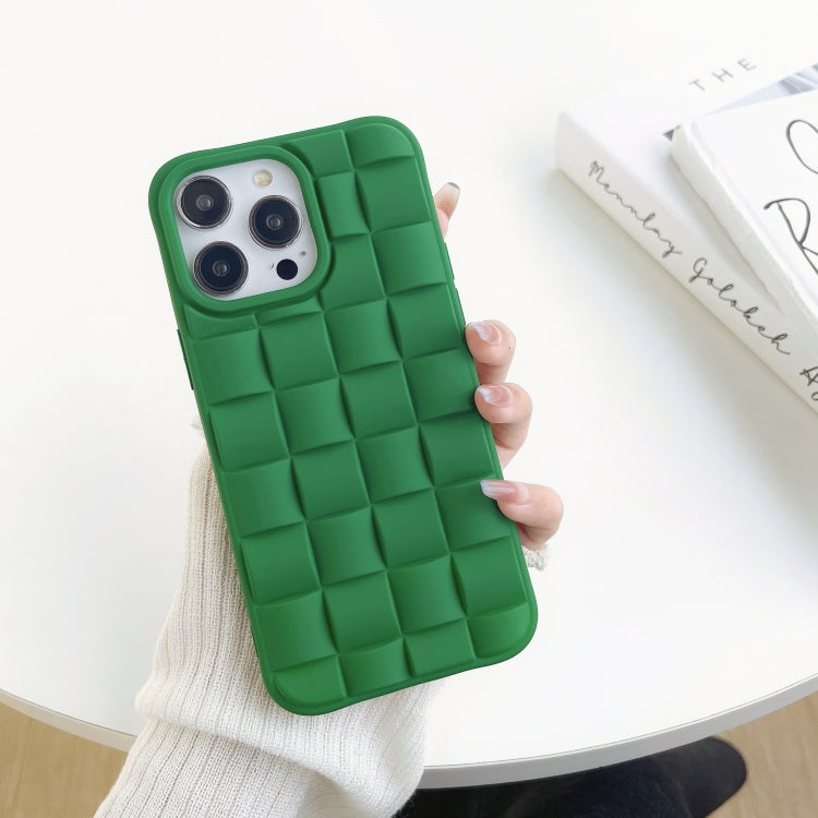 3D Cube Weave Texture Skin Feel Phone Case, For iPhone 13