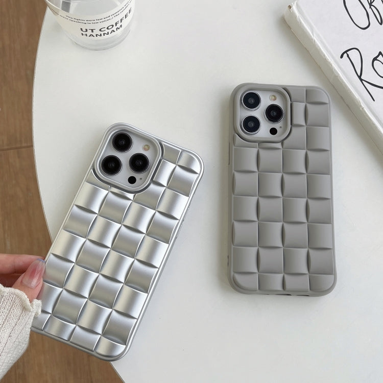 3D Cube Weave Texture Skin Feel Phone Case, For iPhone 12 Pro Max