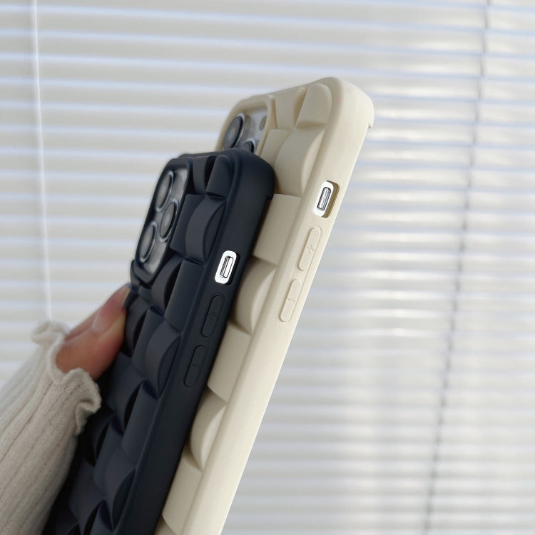 3D Cube Weave Texture Skin Feel Phone Case, For iPhone 12 Pro Max