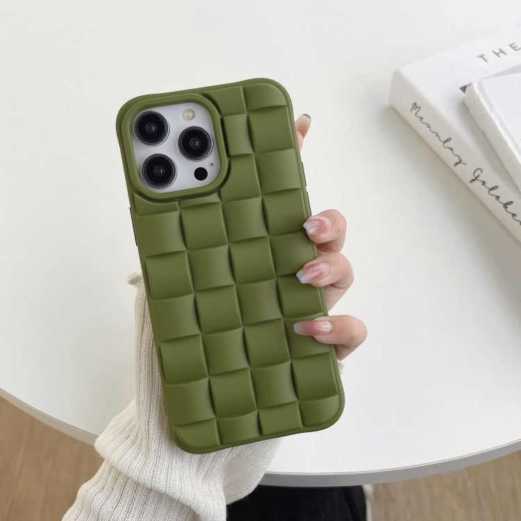 3D Cube Weave Texture Skin Feel Phone Case, For iPhone 12 Pro