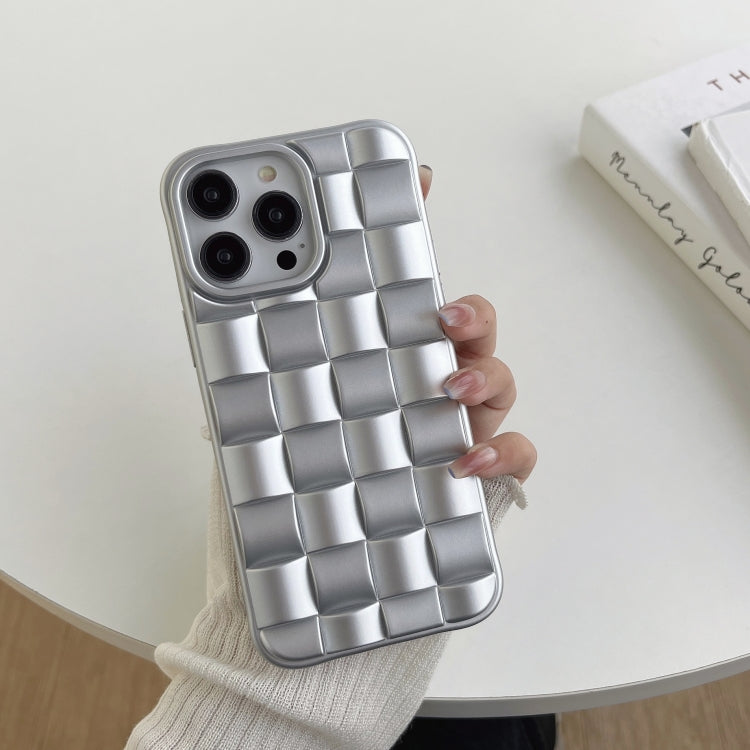 3D Cube Weave Texture Skin Feel Phone Case, For iPhone 12 Pro
