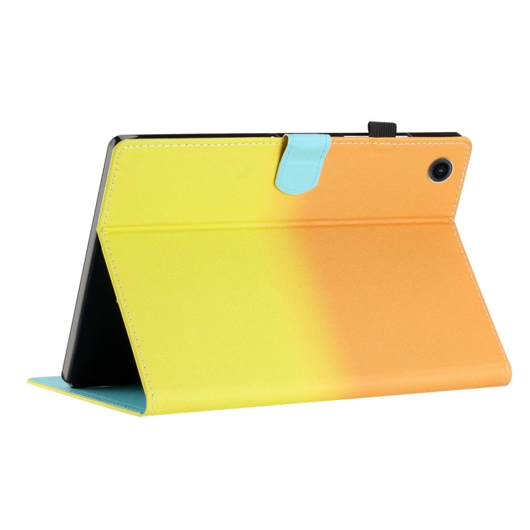 Stitching Gradient Leather Tablet Case, For Samsung Galaxy Tab A8 2021 X205 / X200, For Samsung Galaxy Tab S6 Lite SM-P610, For Lenovo Tab M10 Plus 10.6 3rd Gen 2022, For Lenovo Tab M10 HD Gen 2