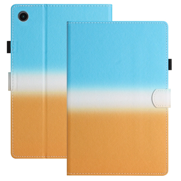 Stitching Gradient Leather Tablet Case, For Samsung Galaxy Tab A8 2021 X205 / X200, For Samsung Galaxy Tab S6 Lite SM-P610, For Lenovo Tab M10 Plus 10.6 3rd Gen 2022, For Lenovo Tab M10 HD Gen 2