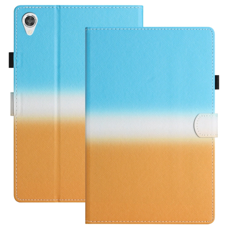 Stitching Gradient Leather Tablet Case, For Samsung Galaxy Tab A8 2021 X205 / X200, For Samsung Galaxy Tab S6 Lite SM-P610, For Lenovo Tab M10 Plus 10.6 3rd Gen 2022, For Lenovo Tab M10 HD Gen 2