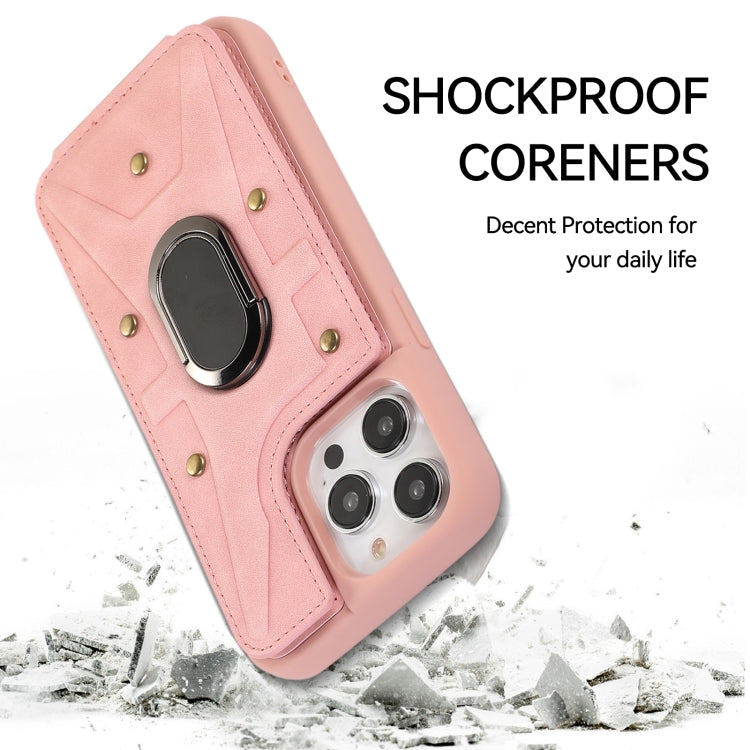 Armor Ring Wallet Back Cover Phone Case, For iPhone 14 Pro, For iPhone 14 Plus, For iPhone 14 Pro Max, For iPhone 13