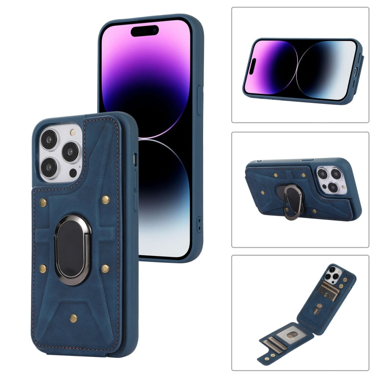 Armor Ring Wallet Back Cover Phone Case, For iPhone 14 Pro, For iPhone 14 Plus, For iPhone 14 Pro Max, For iPhone 13
