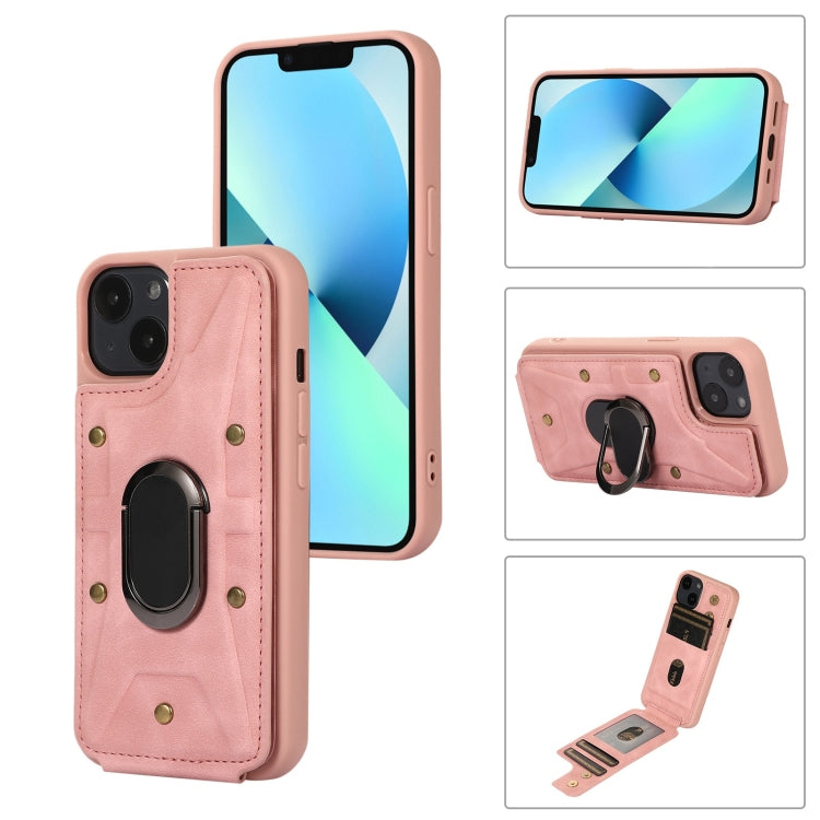 Armor Ring Wallet Back Cover Phone Case, For iPhone 14 Pro, For iPhone 14 Plus, For iPhone 14 Pro Max, For iPhone 13