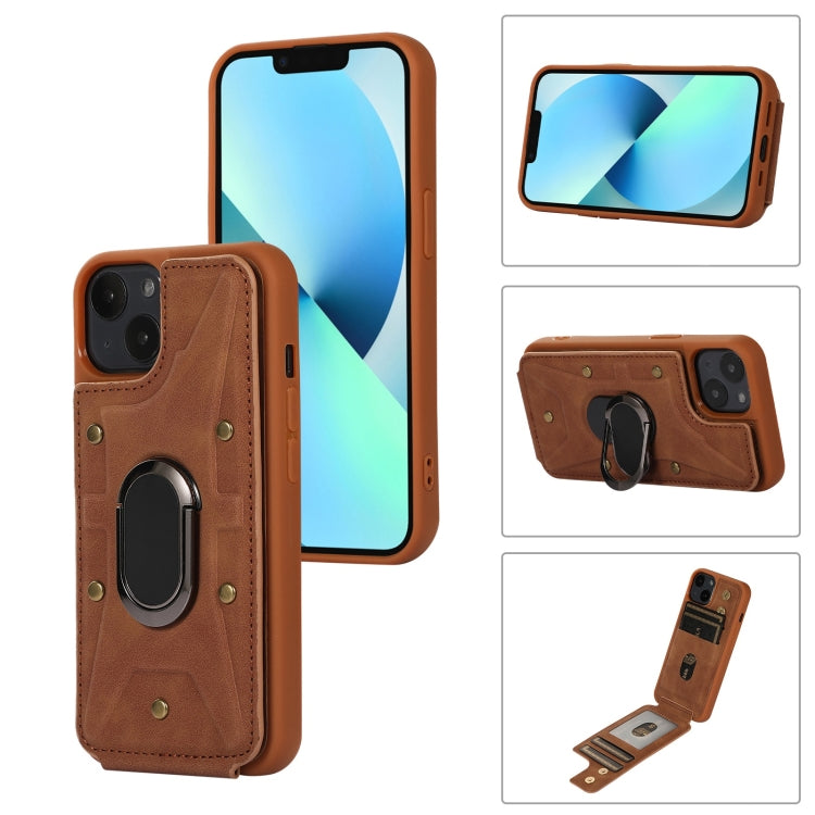 Armor Ring Wallet Back Cover Phone Case, For iPhone 14 Pro, For iPhone 14 Plus, For iPhone 14 Pro Max, For iPhone 13