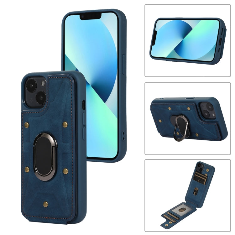 Armor Ring Wallet Back Cover Phone Case, For iPhone 14 Pro, For iPhone 14 Plus, For iPhone 14 Pro Max, For iPhone 13