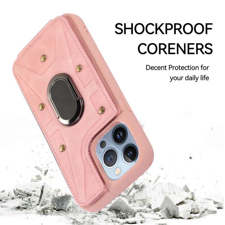 Armor Ring Wallet Back Cover Phone Case, For iPhone 13 Pro, For iPhone 13 Pro Max, For iPhone 12 / 12 Pro, For iPhone 12 Pro Max
