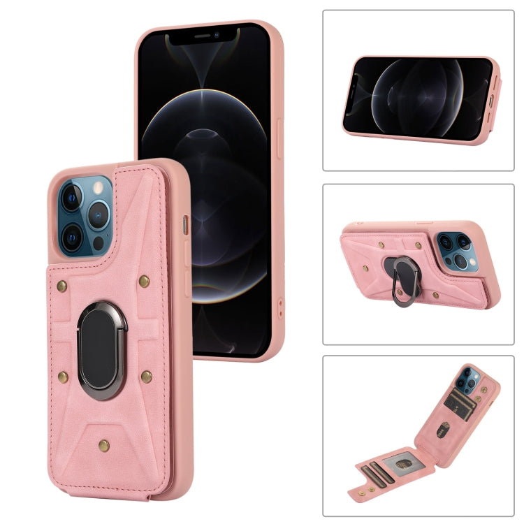 Armor Ring Wallet Back Cover Phone Case, For iPhone 13 Pro, For iPhone 13 Pro Max, For iPhone 12 / 12 Pro, For iPhone 12 Pro Max