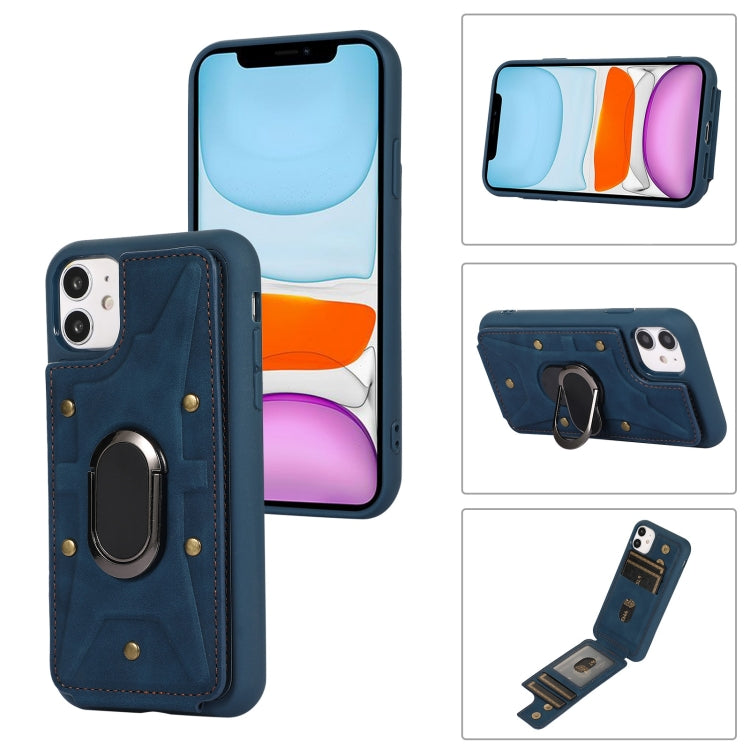 Armor Ring Wallet Back Cover Phone Case, For iPhone 11, For iPhone 11 Pro, For iPhone 11 Pro Max, For iPhone X / XS