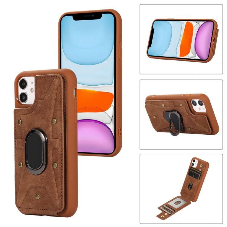 Armor Ring Wallet Back Cover Phone Case, For iPhone 11, For iPhone 11 Pro, For iPhone 11 Pro Max, For iPhone X / XS