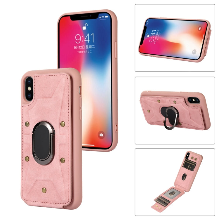 Armor Ring Wallet Back Cover Phone Case, For iPhone XR, For iPhone XS Max, For iPhone SE 2022 / 2020 / 8 / 7, For iPhone 8 Plus / 7 Plus
